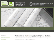 Tablet Screenshot of planungsbuero-bartsch.de